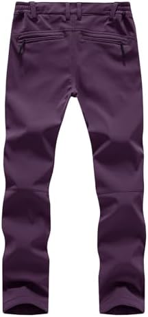 YSENTO Women's Hiking Pants Fleece Lined Winter Snow Ski Insulated Utility Work
