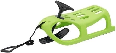 Steering Sled, Snow Sled, Winter Sled, PE+Iron, 220Lbs, Blow Molding, Saddle Seat, Pull Rope, Backyard Ski Resort, -4°F, 35.418.310.6In, 8.8Lbs