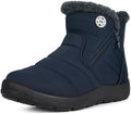 Eagsouni Snow Boots for Women Winter Waterproof Warm Zip Ankle Boots