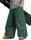 GSOU SNOW Womens Mens Snowboard Pants Baggy Snow Ski Pants for Snowsports