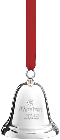 Reed & Barton 2025 Sterling Silver Christmas Bell Hanging Ornament