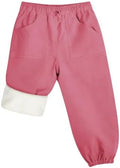 QBK Toddler Snow Pants Fleece Lined Waterproof Ski Pants for Boys & Girls