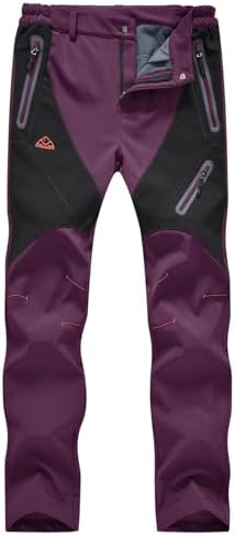 Rdruko Women's Snow Pants Waterproof Insulated Fleece Thermal Ski Hiking Snowboard Pants