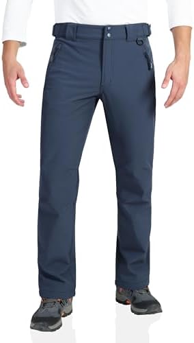 Outdoor Ventures Men's Fleece Lined Ski Snow Pants Waterproof Insulated
