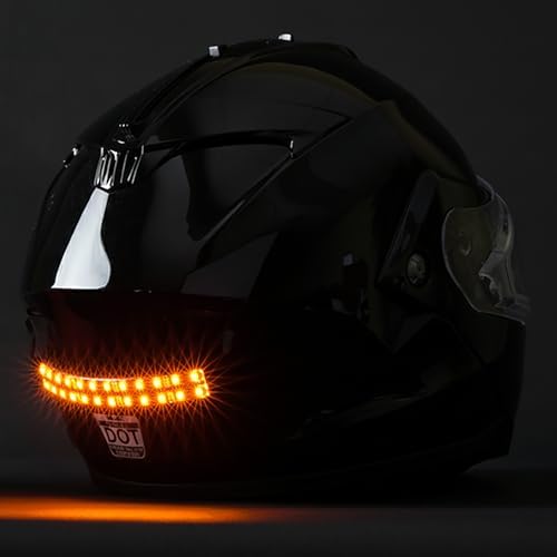 BITEHARDER Snowmobile Helmet Safety Light, Amber
