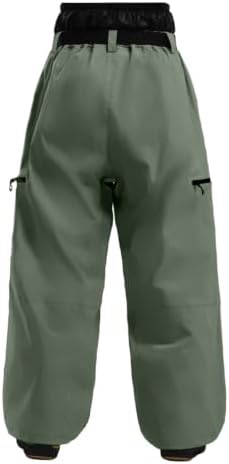 GSOU SNOW Mens Snow Ski Pants Baggy Womens Snowboard Pants Waterproof
