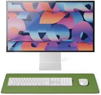 Jotsome Leather Desk Pad Mat, 24" x 14", Forest Green