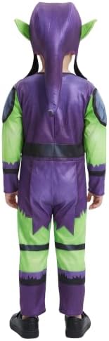 Toddler Boys Gobby Costume | Kids Spidey and His Amazing Friends Green Goblin Jumpsuit, Headpiece