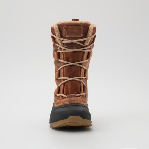 Kamik Snowgem 2 Women’s Snow Boot, Seam-Sealed Waterproof Leather & Nylon Upper, HEAT-MX 145 Insulation, Rubber Shell