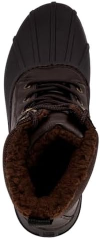 LONDON FOG Aspen Winter Boots for Men Waterproof Snow - Insulated Duck Mens Snow Boots or Rain Boots, Black Tan or Brown, Size 7 to 15 Medium and Extra Wide Widths