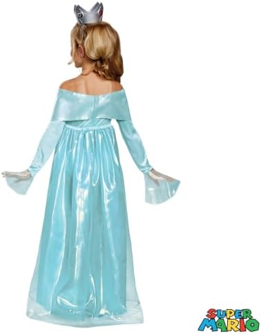 Disguise Super Mario Bros Rosalina Costume, Official Nintendo Halloween Dress Up Outfit with Crown