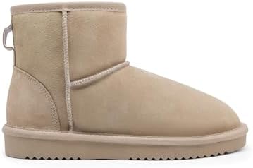 DREAM PAIRS Women's Genuine Suede Winter Mini Snow Boots