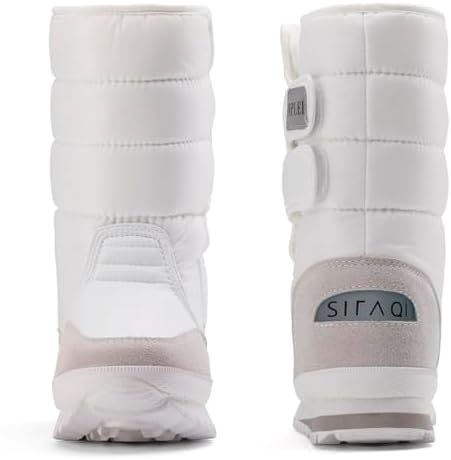 DADAWEN Women's Waterproof Frosty Snow Boot