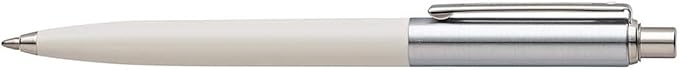 Sheaffer Sentinel White Ballpoint Pen with Chrome Trim