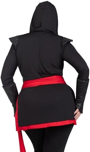 Leg Avenue Women's Plus-Size 4 Piece Ninja Assassin Costume