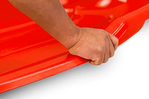 Era 46-inch Torpedo Adventurer Sled with Open Back — 1-2 Rider Plastic Toboggan