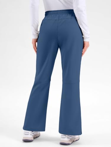 Women's Snow Ski Pants Fleece Lined Waterproof 3 Zipper Pockets Hiking Gear