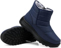 SHIBEVER Women Winter Snow Boots: Waterproof Slip on Fur Warm Ankle Boot