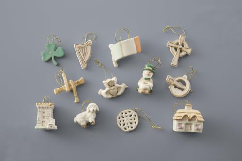 Lenox Luck of the Irish St. Patrick's Day Corded Mini Ornament Set 12-Piece
