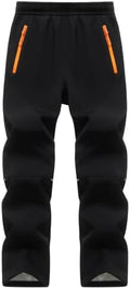 Kids Snow Pants Boys Ski Pants Fleece Lined Waterproof Trousers