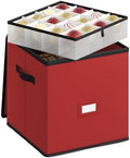 SONGMICS Christmas Ornament Storage Box, 4 Trays for 3-Inch 64 Slots