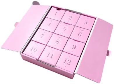 Crunchy Squishy Pink Gift Box, Gift Boxes for Presents, 12 Days Calendar Box for Groomsman Proposal Box, Wedding, Christmas, Halloween, Birthday Gift Packging