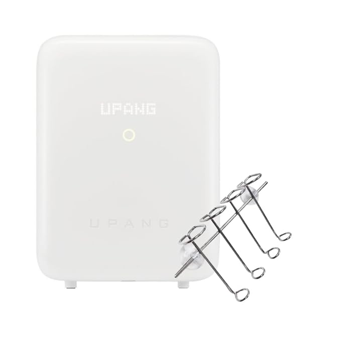 NEW UPANG Signature2 Plus LED Baby Bottle Sanitizer (UP920A+) (Milk White) & Toothbrush Holder Set