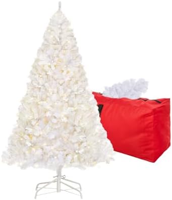 4ft White Prelit Artificial Christmas Tree,Arbol de Navidad Fake Xmas Tree