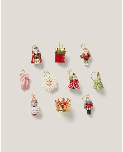 Lenox The Nutcracker 10-Piece Mini Christmas Ornament Set