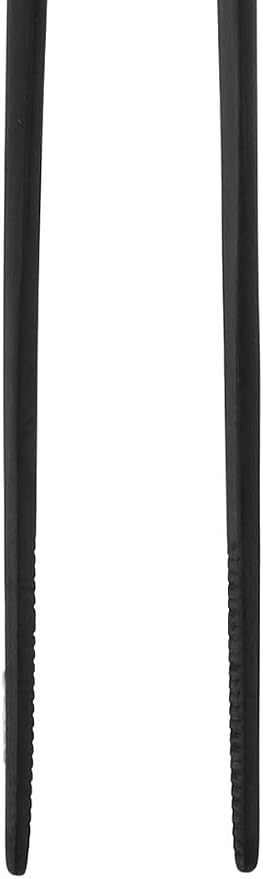Mercer Culinary 18-8 Stainless Steel Precision Plus Chef Plating Tong, Offset, 6-1/2 Inch Tip, Matte Black