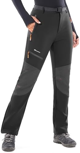 Snow Pants Womens Ski Pants Waterproof Insulated Softhell fleece lined