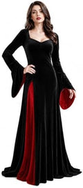 Women's Gothic Velvet Vampire Dress Victorian Halloween Costume