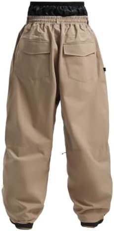 GSOU SNOW Mens Womens Baggy Snowboard Pants Loose Fit Ski Snow Pants
