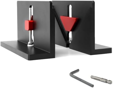 2PCS Right Angle Spline Jig,Box Joint Jig,Adjustable Corner Dovetail Jig for Table Saw Router Table Strengthen Miter Joints and Add Design for Picture Frames Small Boxes(COLOR:Black)
