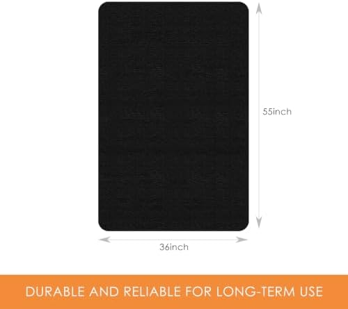 Kuyal Chair mat for Hardwood Floor 36 x 55 inches Rectangle Floor Mats
