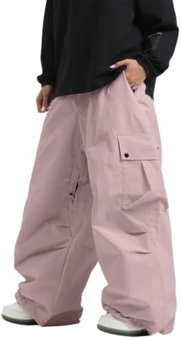 GSOU SNOW Women Men Baggy Snowboard Pants Ski Snow Pants Waterproof