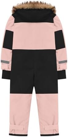 YRAETENM Snow Suit for Kids Boys Girls One Piece Snowsuit Girls and Boys Waterproof Insulated Winter Jumpsuit Coveralls