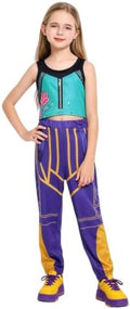 Girls Pop Star Heroine Costume Kids Halloween Fantasy Stage Cosplay
