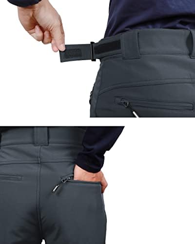Outdoor Ventures Men's Fleece Lined Ski Snow Pants Waterproof Insulated