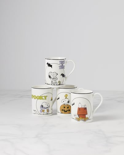 Lenox The Great Pumpkin Halloween Porcelain Mug Set for 4