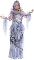 Spooktacular Creations Halloween Haunting Beauty Ghost Girl Costume, Scary Ghost Dress Midnight Costume for Halloween