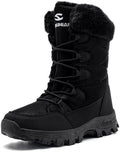 HOBIBEAR Women's Waterproof Winter Snow Boots Lightweight Warm Faux Fur Lined Mid-Calf Booties