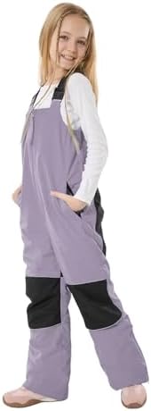 GSOU SNOW Kids Snow Bibs Girls Boys Snow Pants Ski Bibs Overalls(3-16Years)