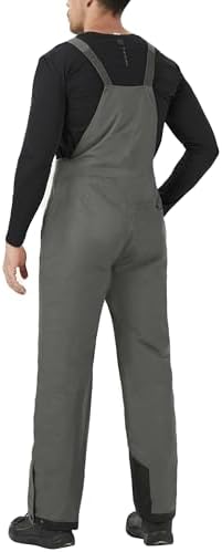 WULFUL Mens Insulated Snow Bibs Waterproof Winter Ski Pants Snowboarding Overalls