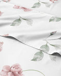 Split King 5 Piece Floral Sheet Set - Soft, Breathable & Cooling - Rosebud