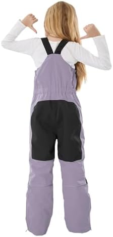GSOU SNOW Kids Snow Bibs Girls Boys Snow Pants Ski Bibs Overalls(3-16Years)