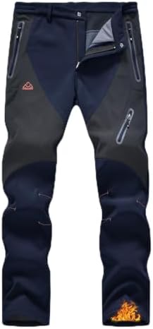 YSENTO Men's Snow Pants Fleece Lined Hiking Ski Winter Insulated Utility Work