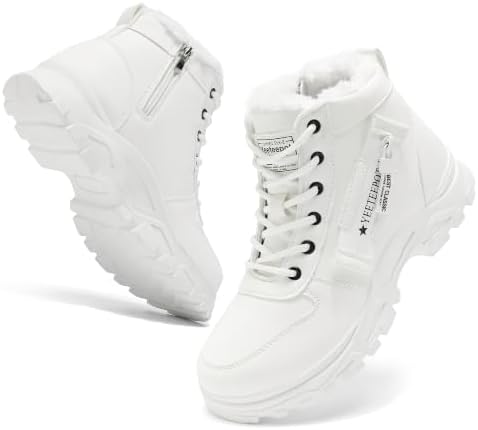Womens Snow Boots Warm Winter Shoes Lace Up Ankle Booties