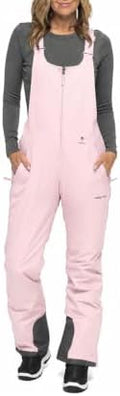 Arctix Women's Essential Insulated Ski Bibs, Water Resistant Snow Pants for Skiing & Snowboarding