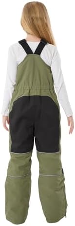 GSOU SNOW Kids Snow Bibs Girls Boys Snow Pants Ski Bibs Overalls(3-16Years)